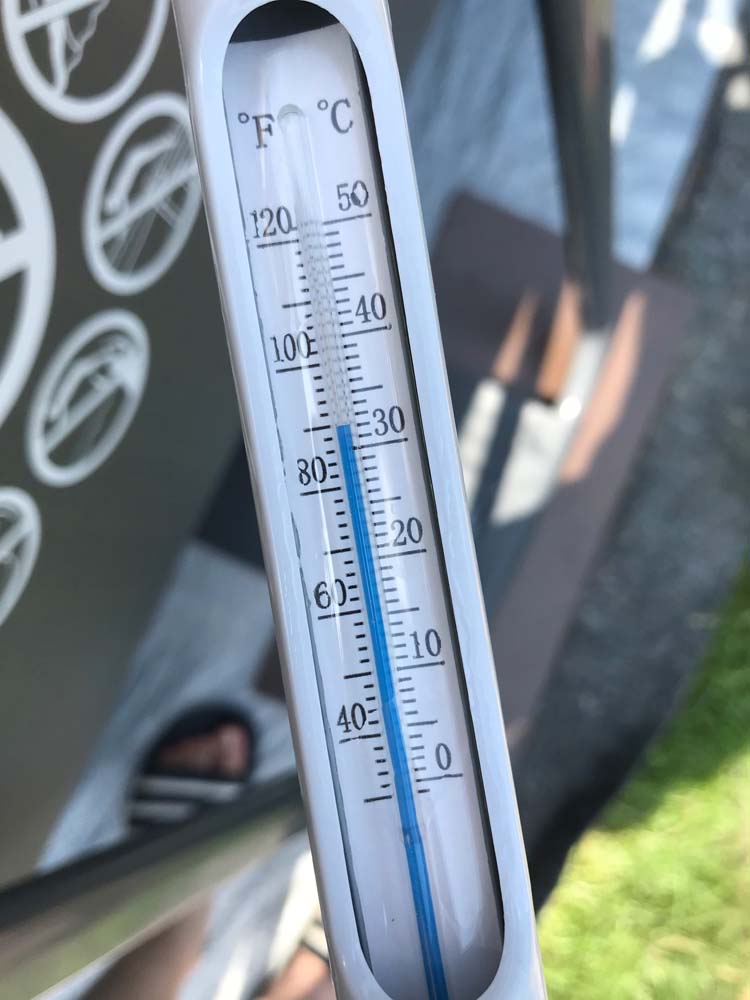 32°C Wassertemperatur